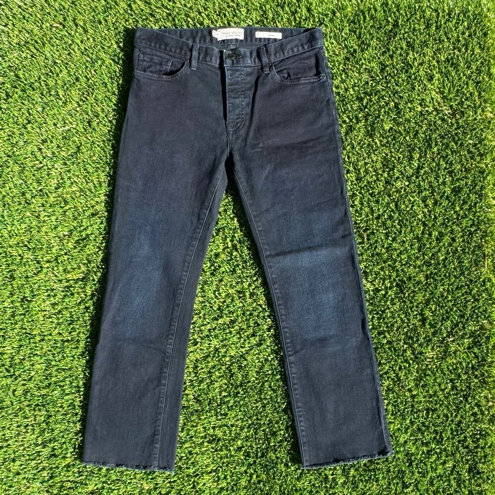 Nili Lotan Mid-Rise Straight Leg Boyfriend Jeans Size 25